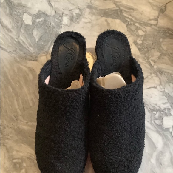 🎈🎊HOST PICK🎈🎊 J. Crew faux shearling clogs Sz 11 - Picture 4 of 9